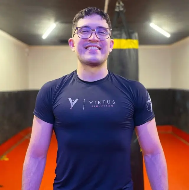 Professor Ken, responsável pelos treinos da Virtus Jiu-Jitsu